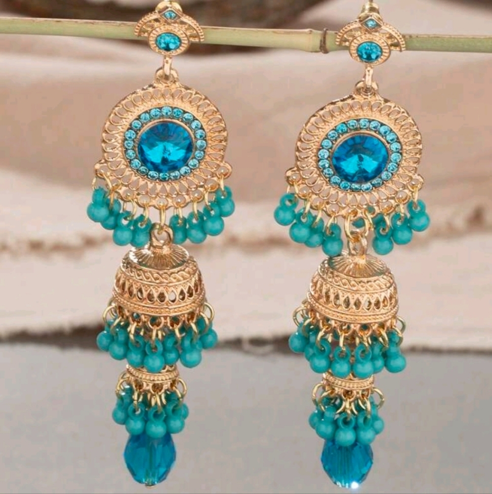Bell Swing Turquoise Earrings